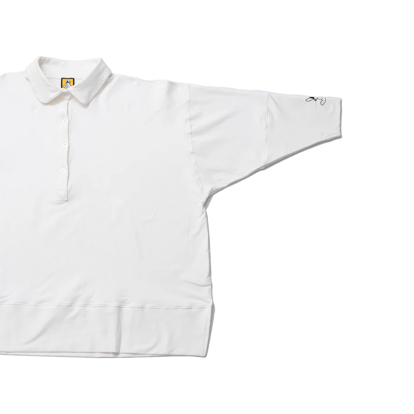 EK Collection Collar Long Sleeve Shirt White (SS25)