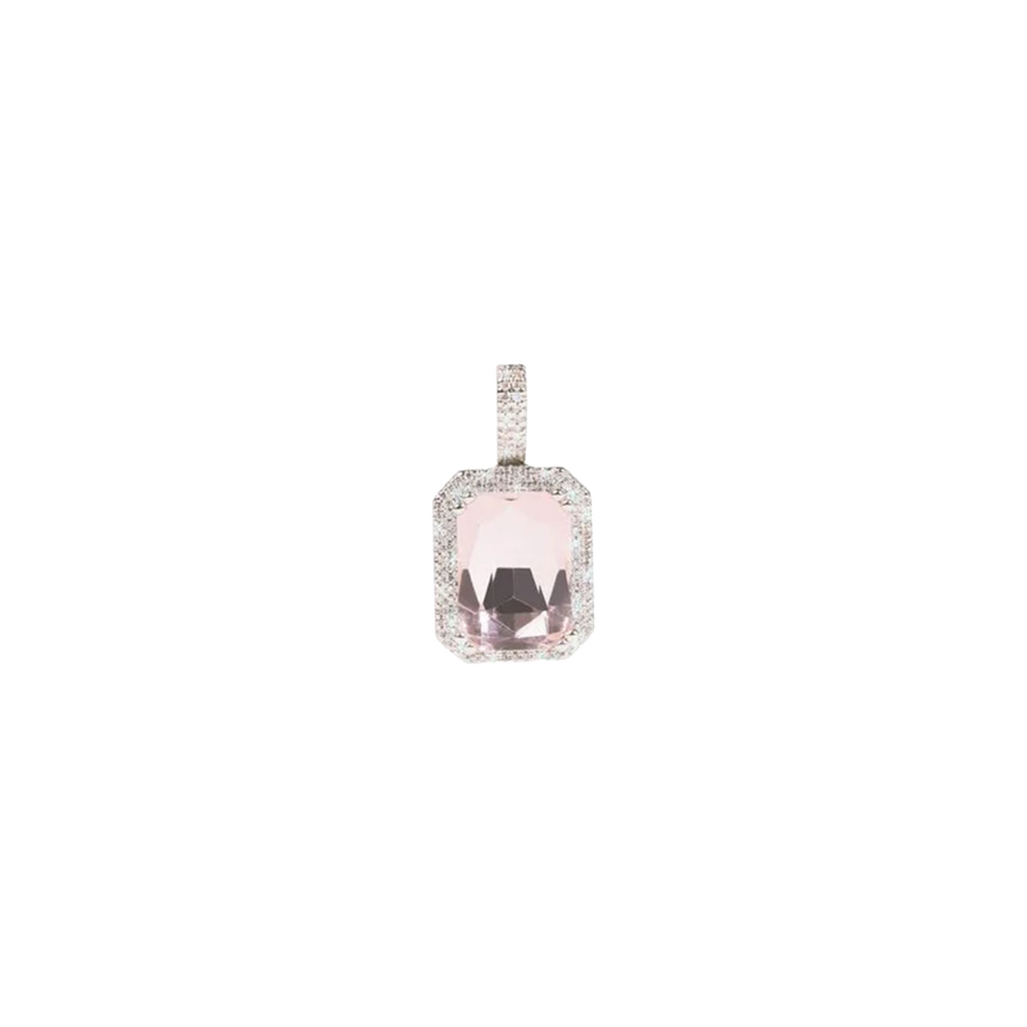 EK Collection Pink Sapphire Necklace Silver