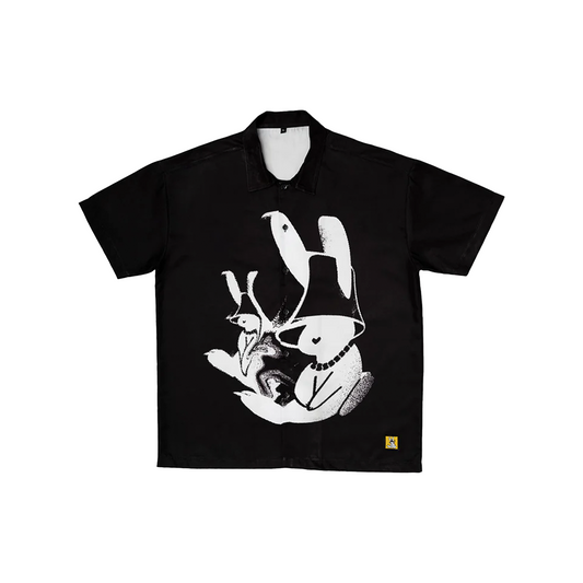 EK Collection Bunny Illusion Shirt Black