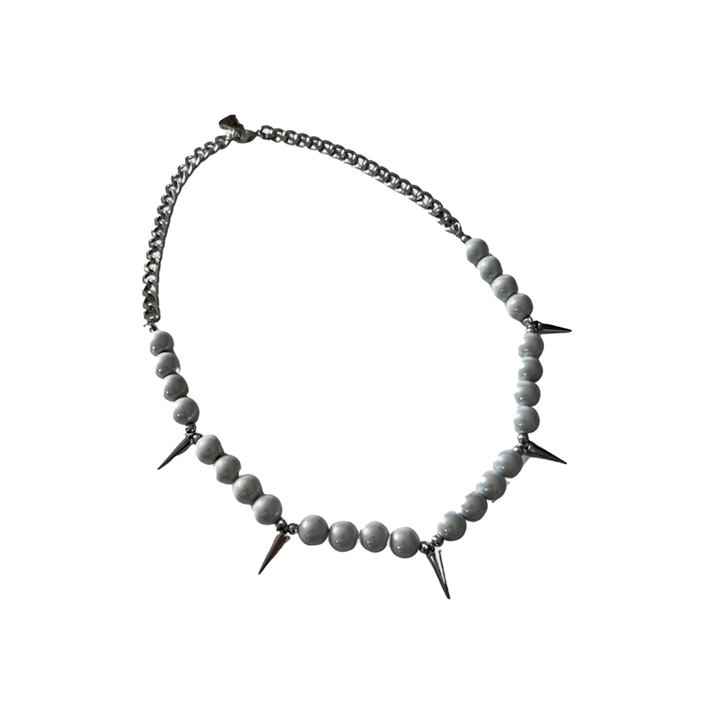 EK Collection Pearl Pierce Necklace Carat Hour Silver