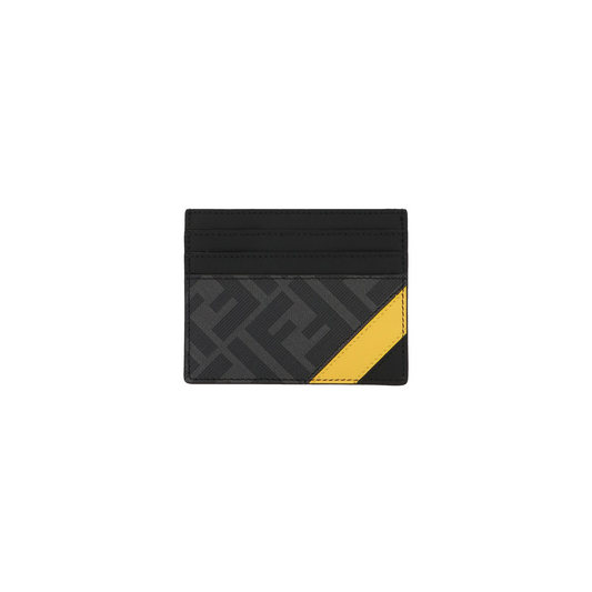 FENDI Diagonal Fabric Card Holder Grey (SS24)