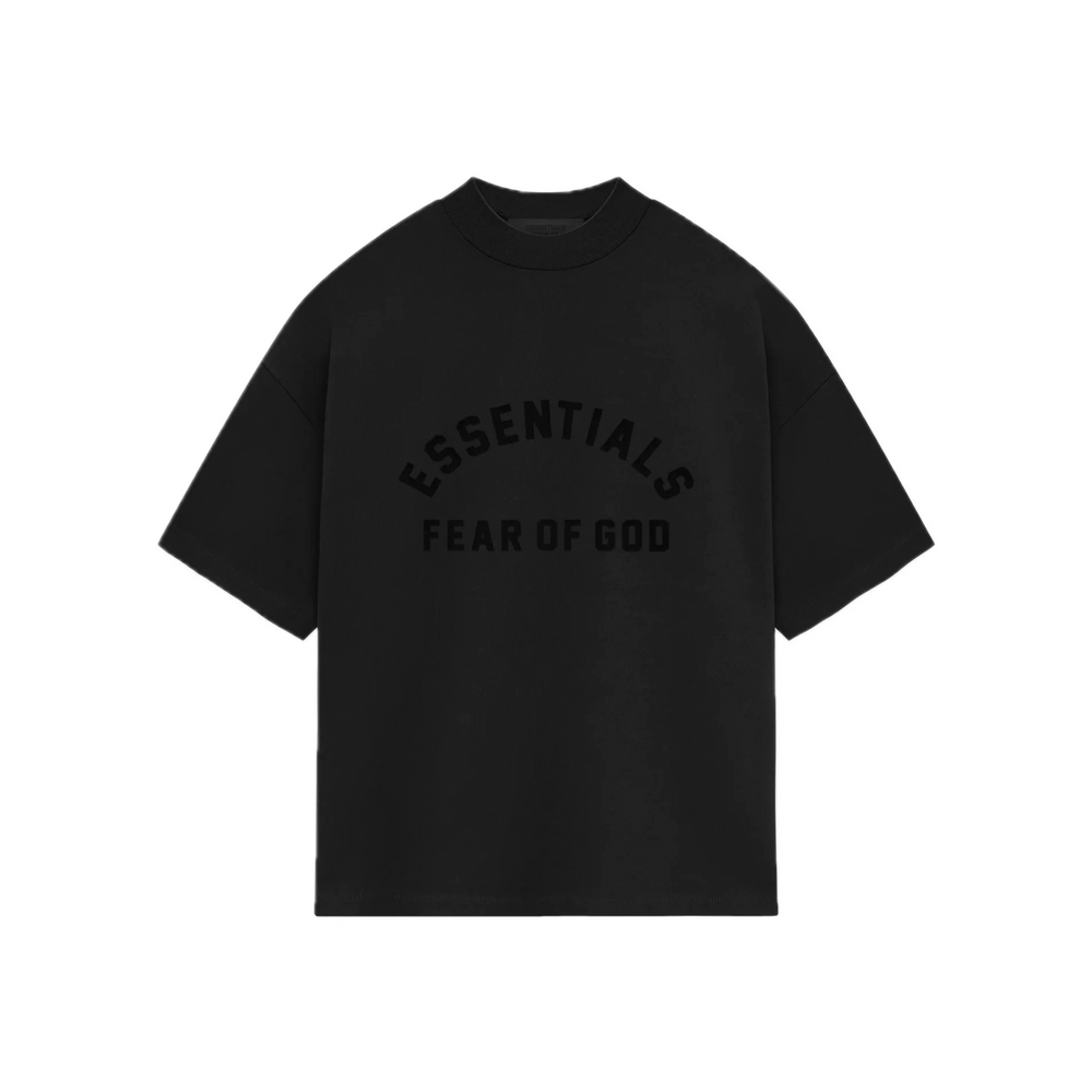 Fear of God Essentials Heavy Jersey Tee Jet Black (FW23)