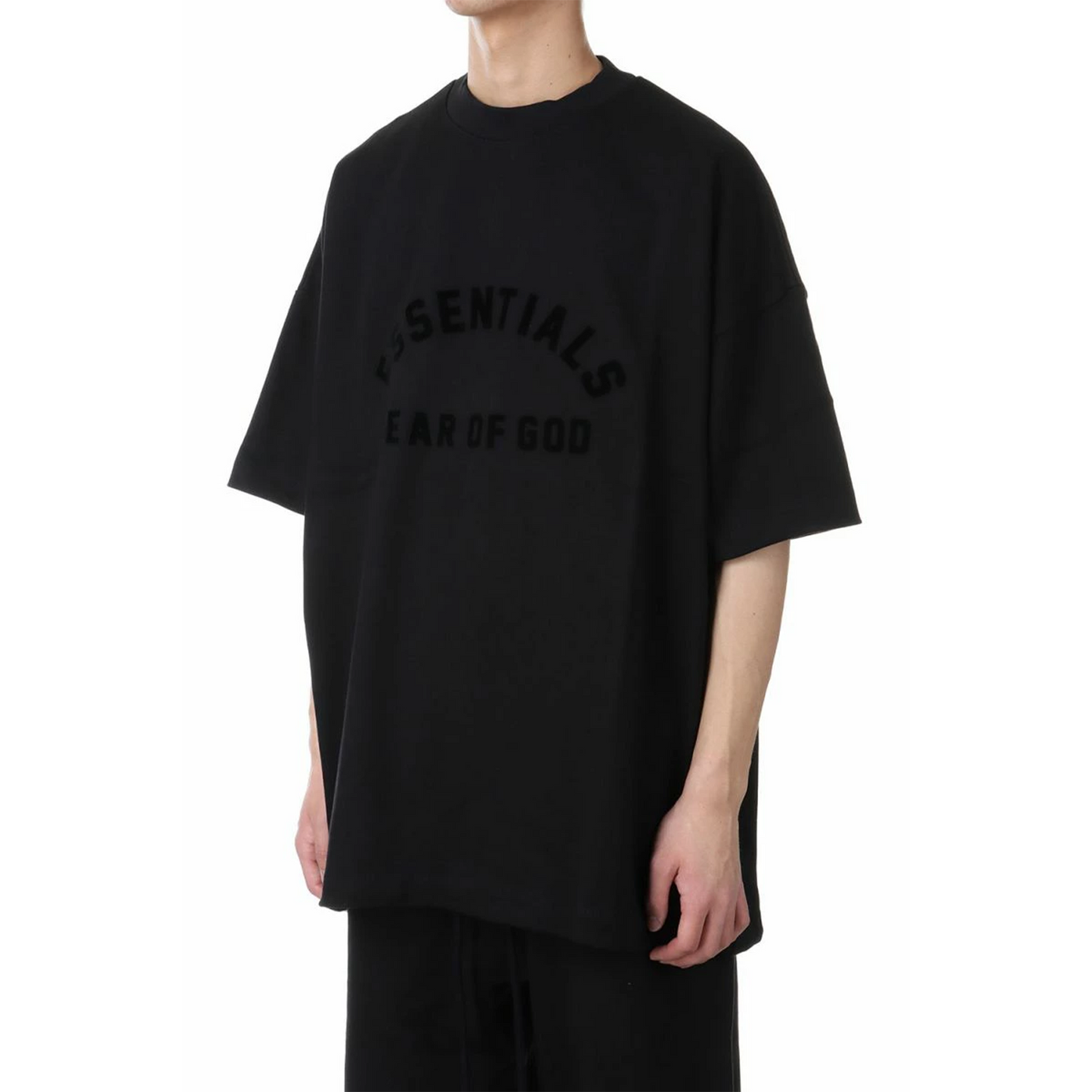 Fear of God Essentials Heavy Jersey Tee Jet Black (FW23)
