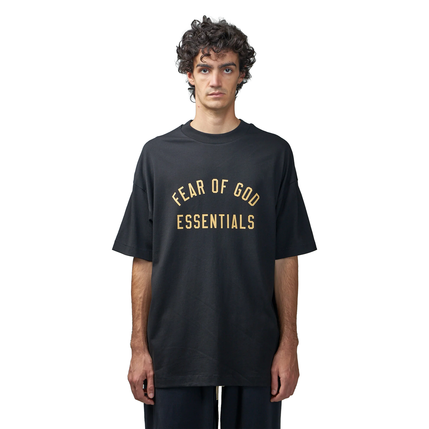 Fear of God Essentials Jersey Crewneck Tee Black (FW24)
