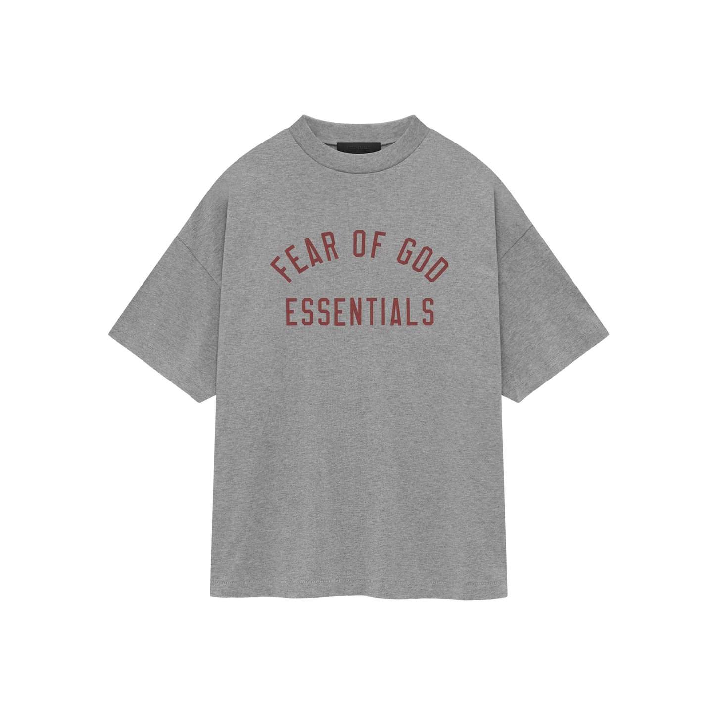 Fear of God Essentials Jersey Crewneck Tee Dark Heather Fear of God Essentials Jersey Crewneck Tee Dark Heather
