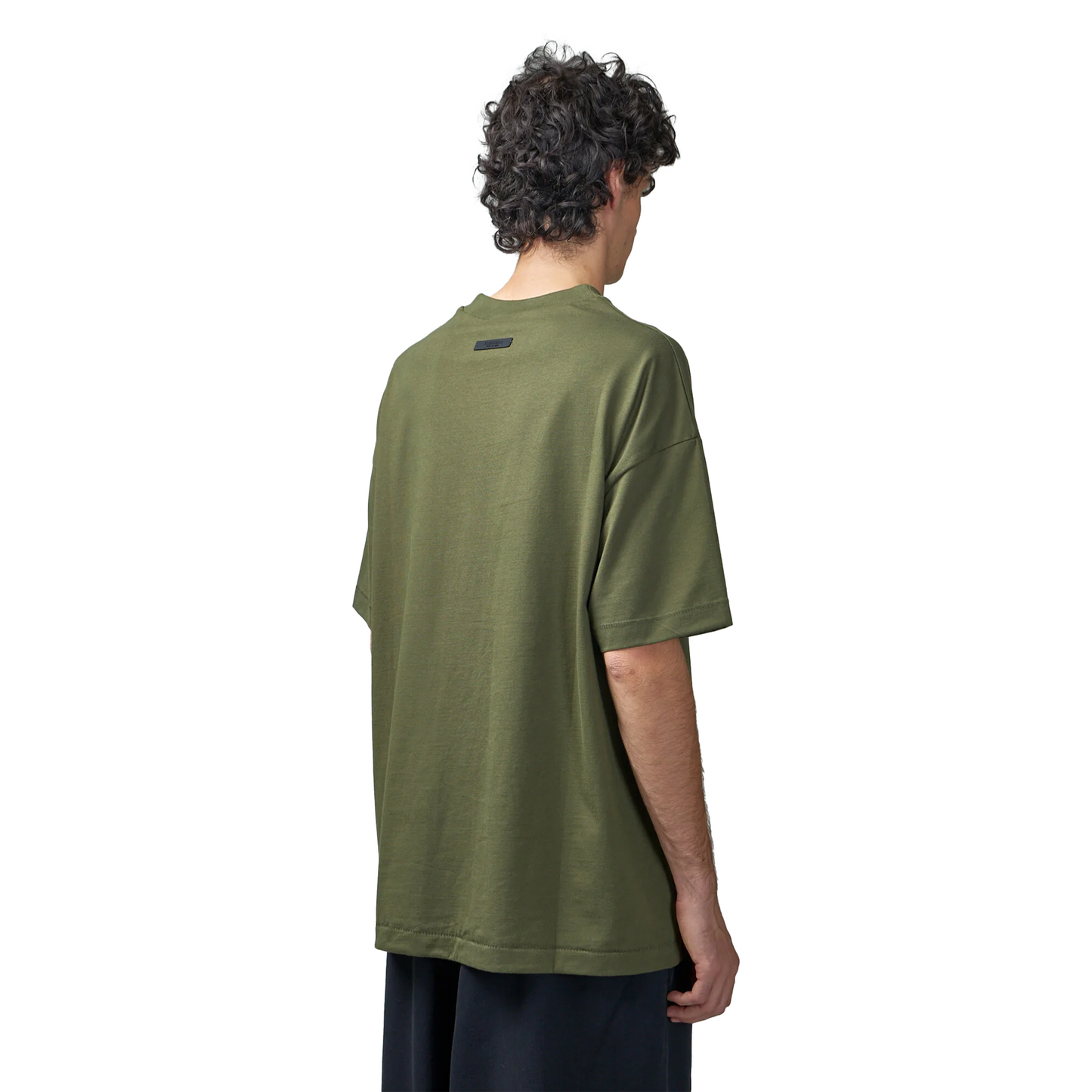 Fear of God Essentials Jersey Crewneck Tee Military (FW24 Fear of God Essentials Jersey Crewneck Tee Military (FW24