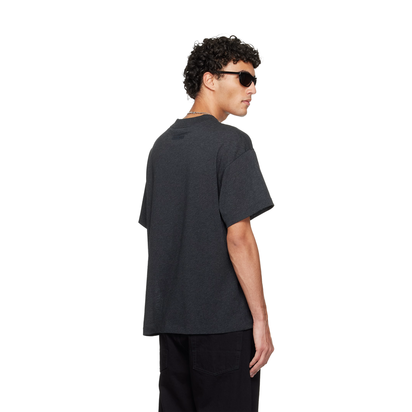 Fear of God ESSENTIALS Embroidered Essential Tee Vintage Black (FW25)