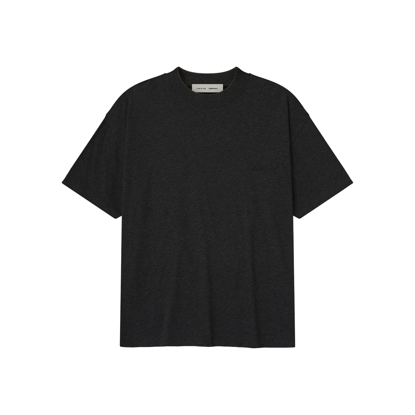 Fear of God ESSENTIALS Embroidered Essential Tee Vintage Black (FW25)