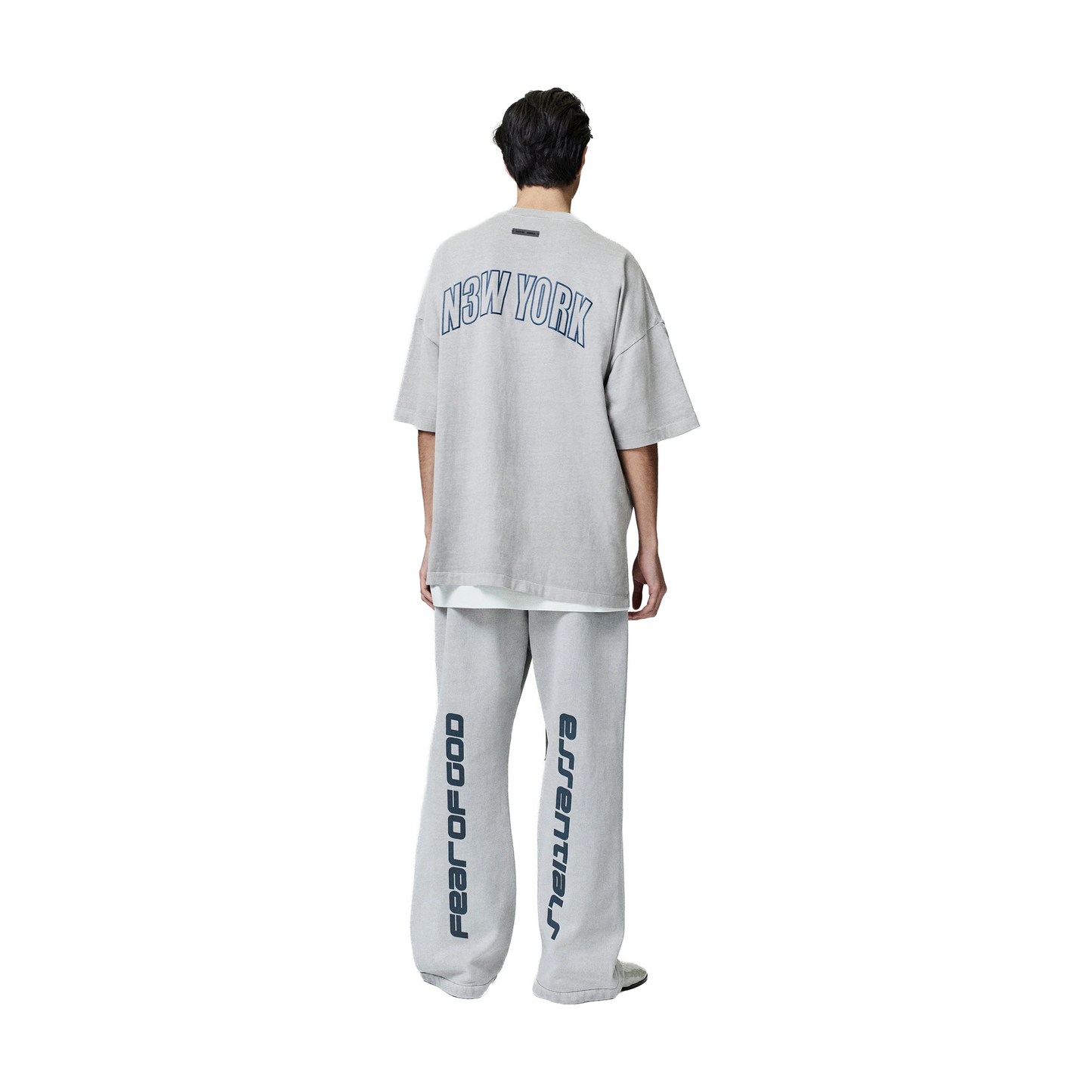 Fear of God ESSENTIALS New York 90s Tee Smoke Grey (FW25)