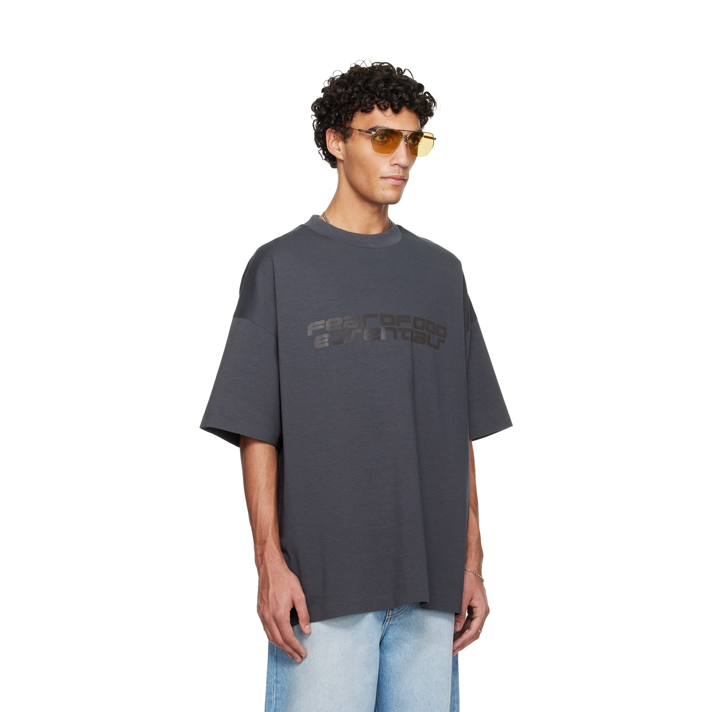 Fear of God ESSENTIALS Ponte 90s Tee Iron Grey (FW25)