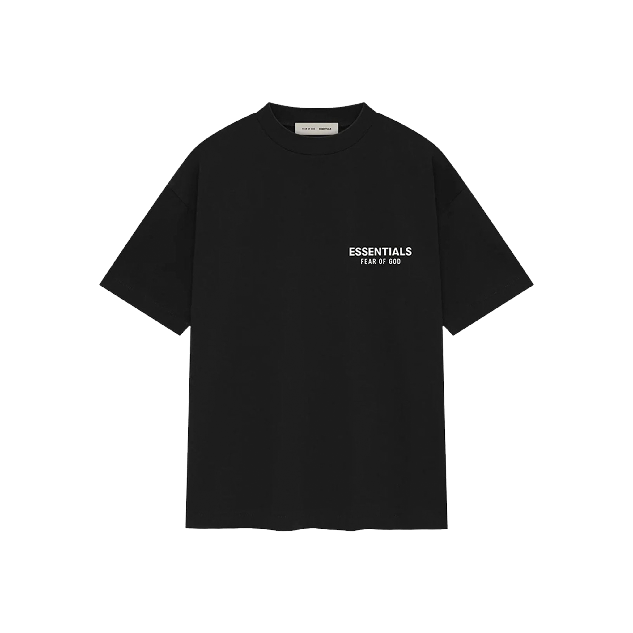 Fear of God Essentials Classic Fit Tee Jet Black (SS25) – STEALPLUG KL