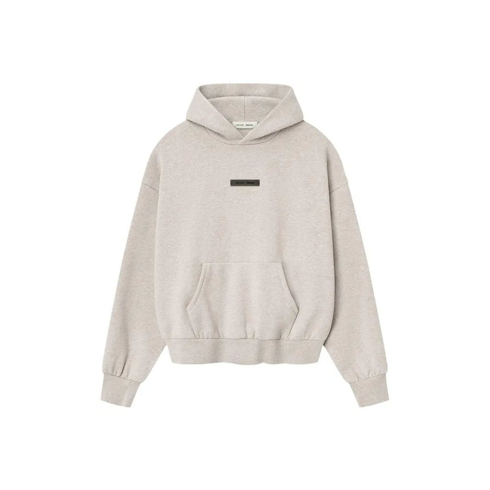 Fear of God Essentials Classic Fleece Hoodie Heather Stone (SS25)