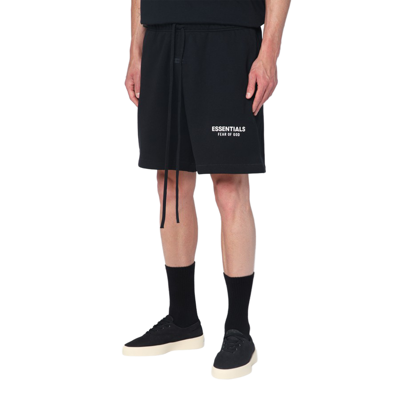 Fear of God Essentials Classic Soccer Sweatshort Jet Black (SS25)