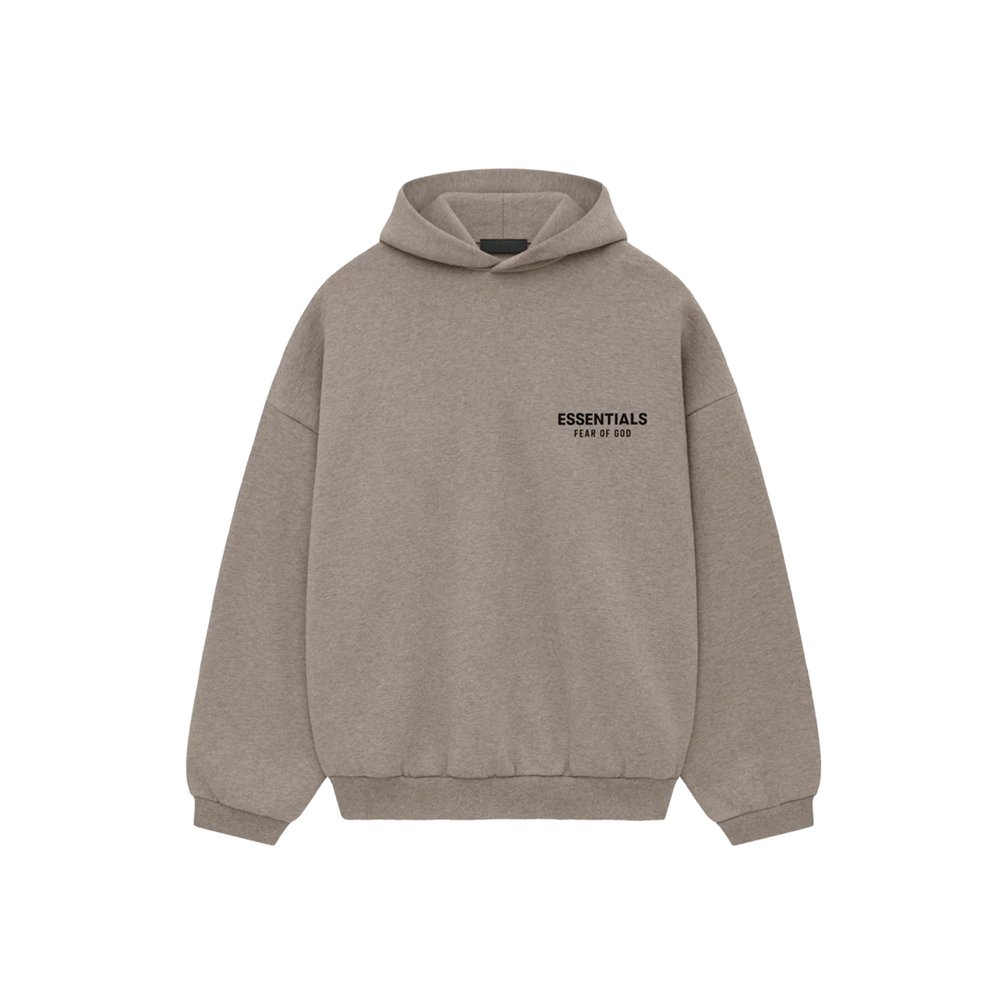 Fear of God Essentials Core Logo Fleece Hoodie Heather Grey (FW24)