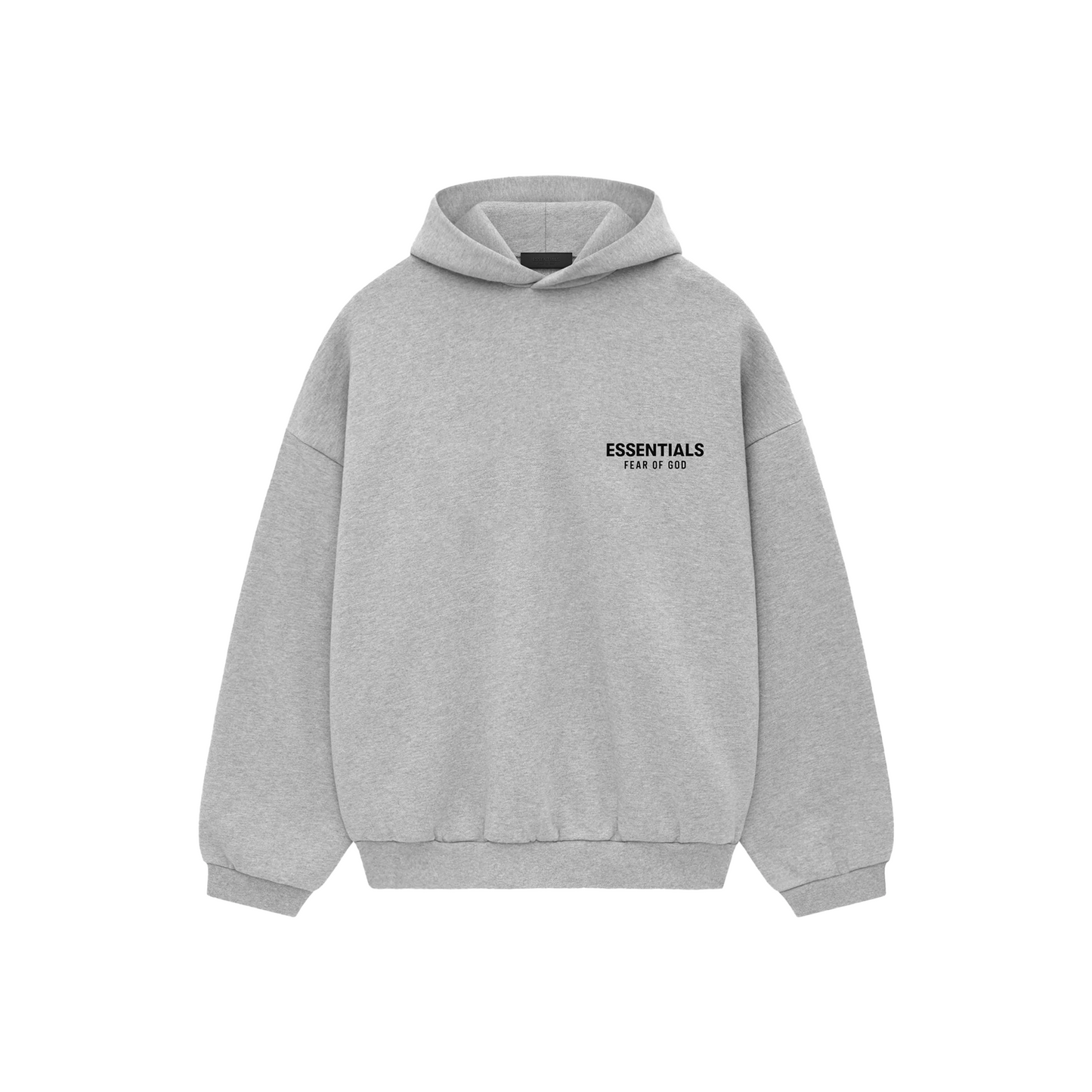 Fear of God Essentials Core Logo Fleece Hoodie Light Heather Grey (FW24)