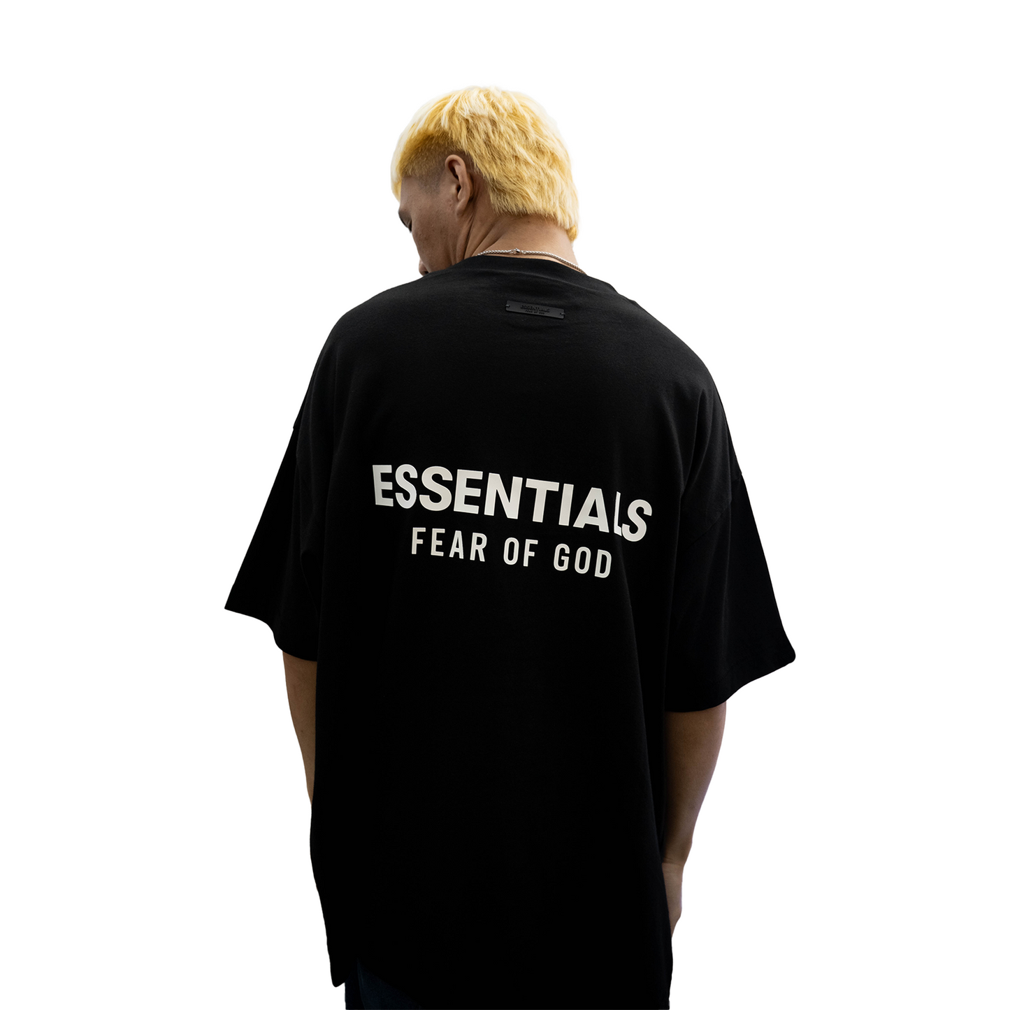 Fear of God Essentials Core Logo Jersey Crewneck Tee Black (FW24)