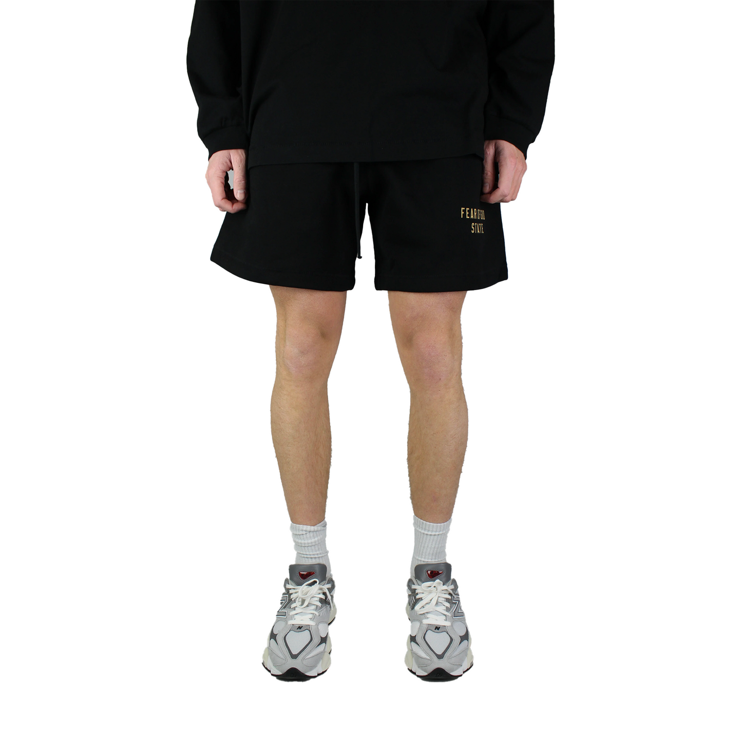 Fear of God Essentials Fleece Soccer Short Black (FW24)