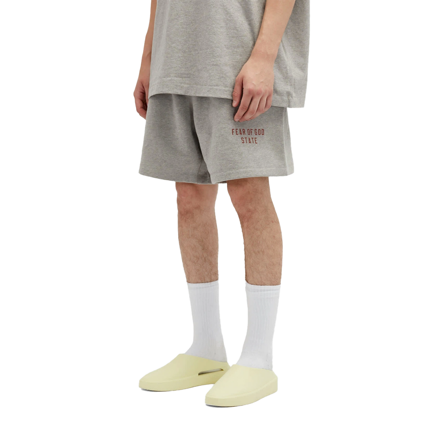 Fear of God Essentials Fleece Soccer Short Dark Heather (FW24)