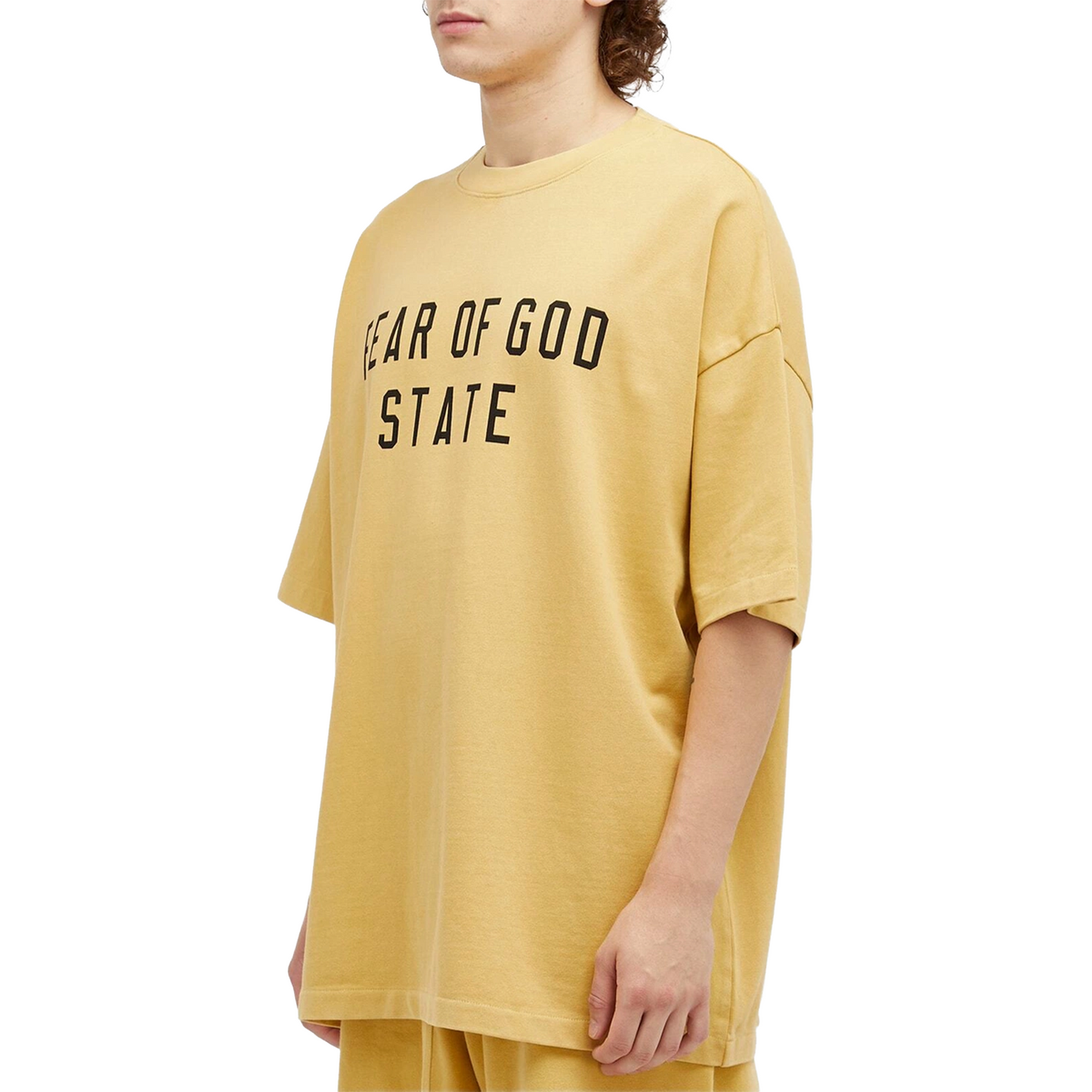 Fear of God Essentials Heavy Crewneck Tee Amber (FW24)