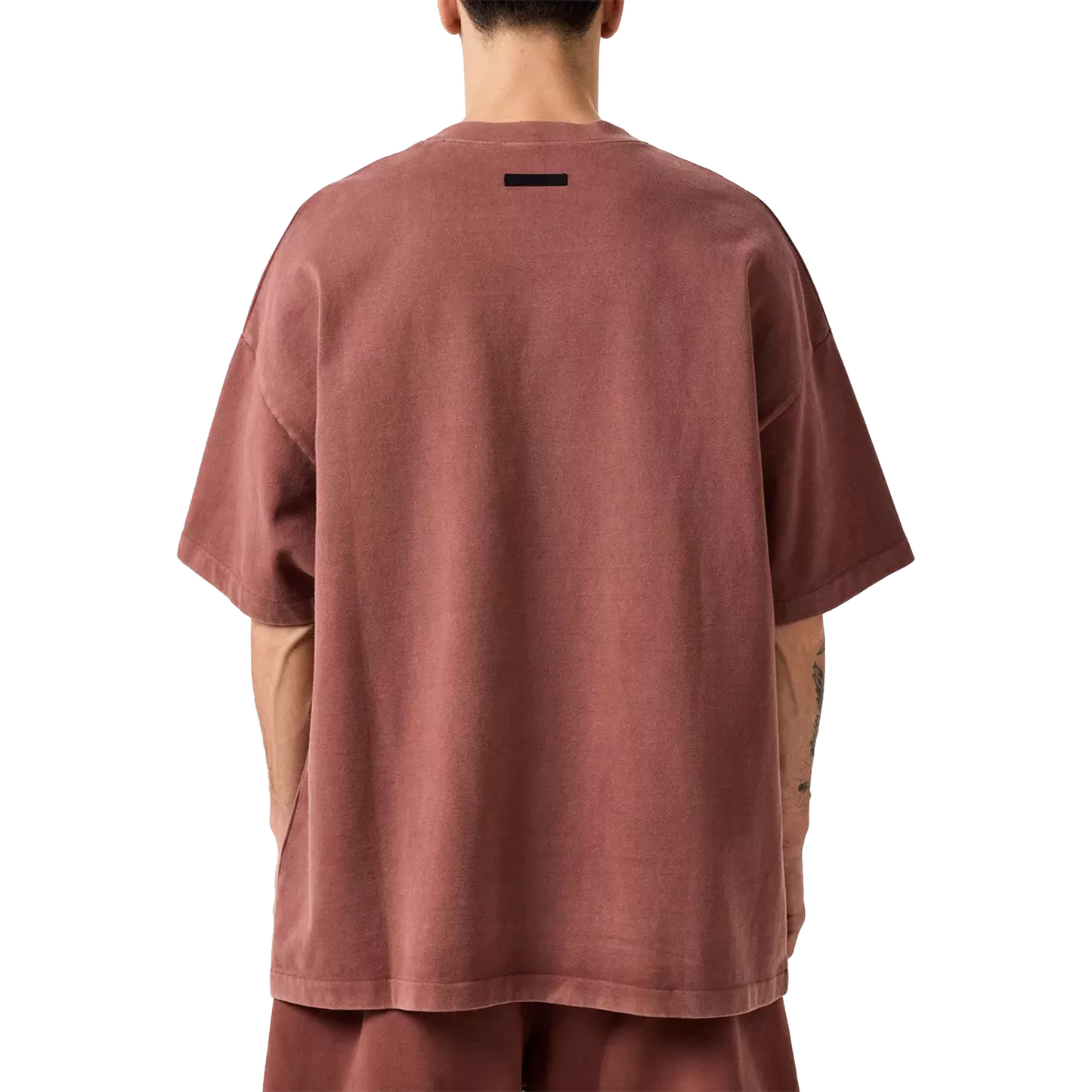 Fear of God Essentials Heavy Crewneck Tee Crimson (FW24)