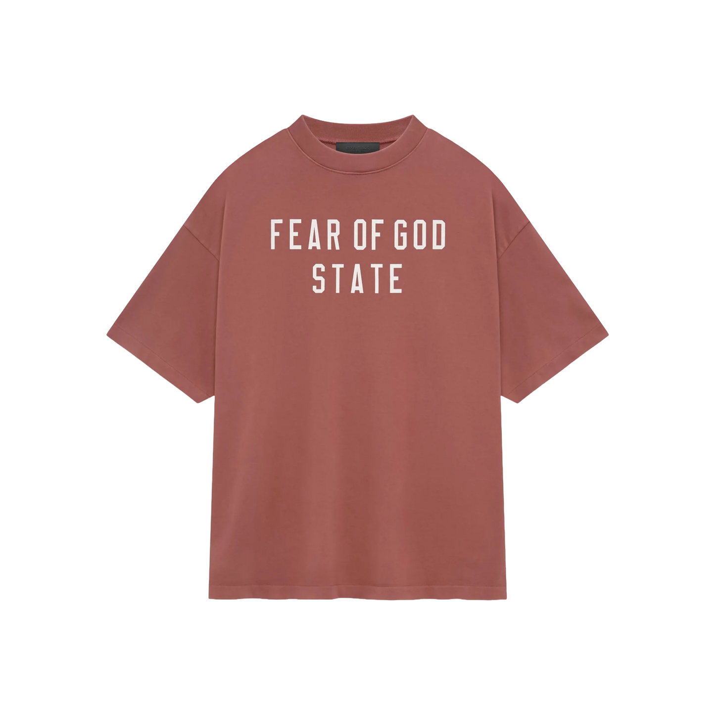 Fear of God Essentials Heavy Crewneck Tee Crimson (FW24)