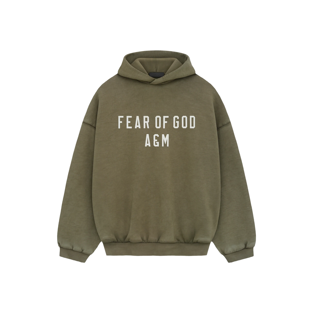 Fear of God Essentials Heavy Fleece Hoodie Military (FW24)