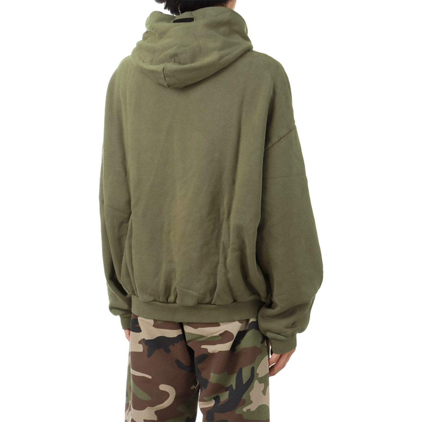 Fear of God Essentials Heavy Fleece Hoodie Military (FW24)