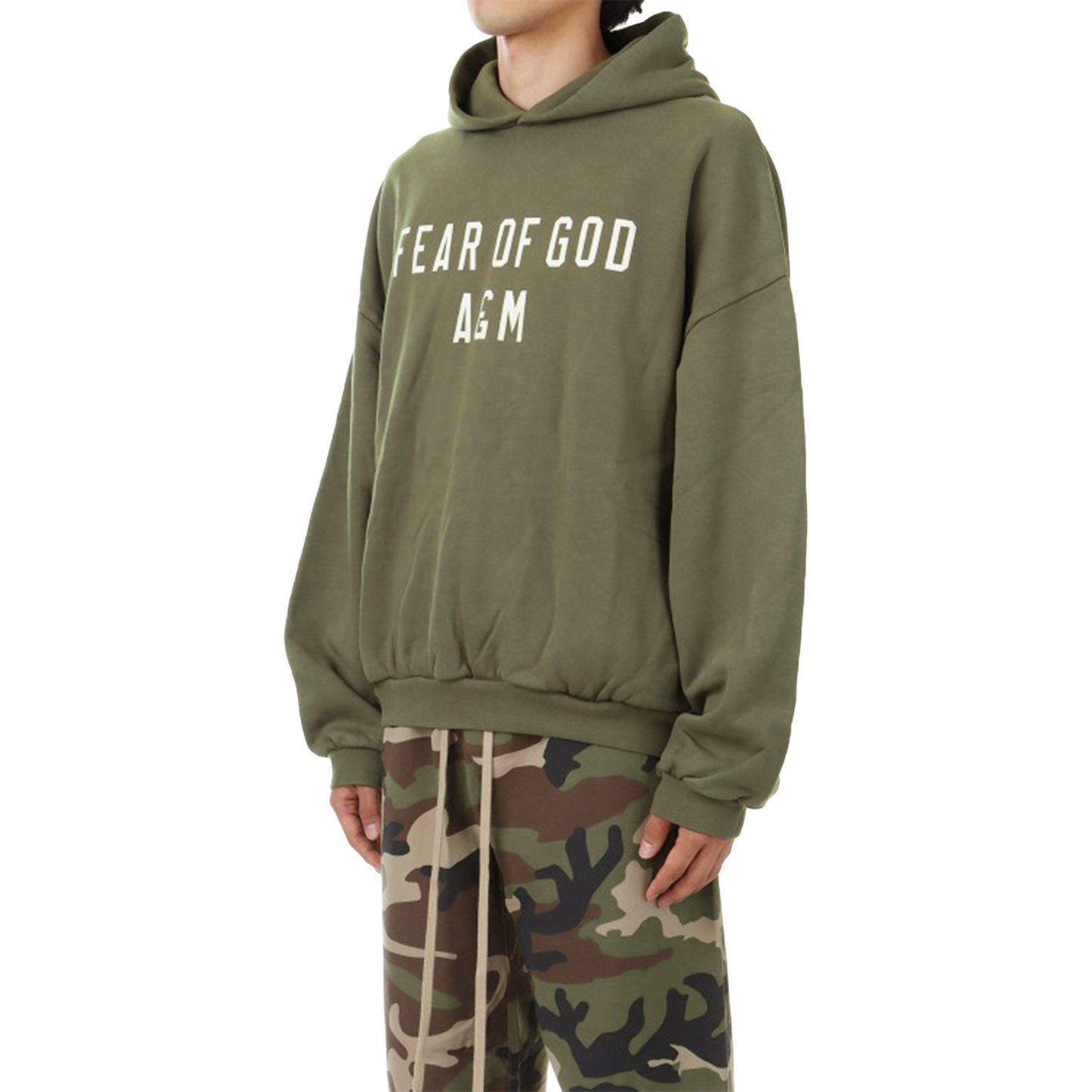 Fear of God Essentials Heavy Fleece Hoodie Military (FW24)