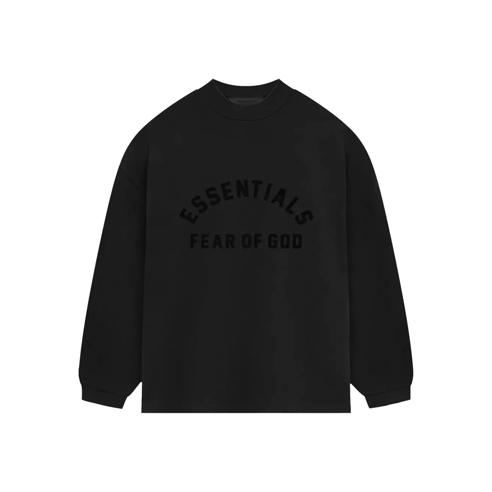 Fear of God Essentials Heavy Jersey Long Sleeve Tee Jet Black