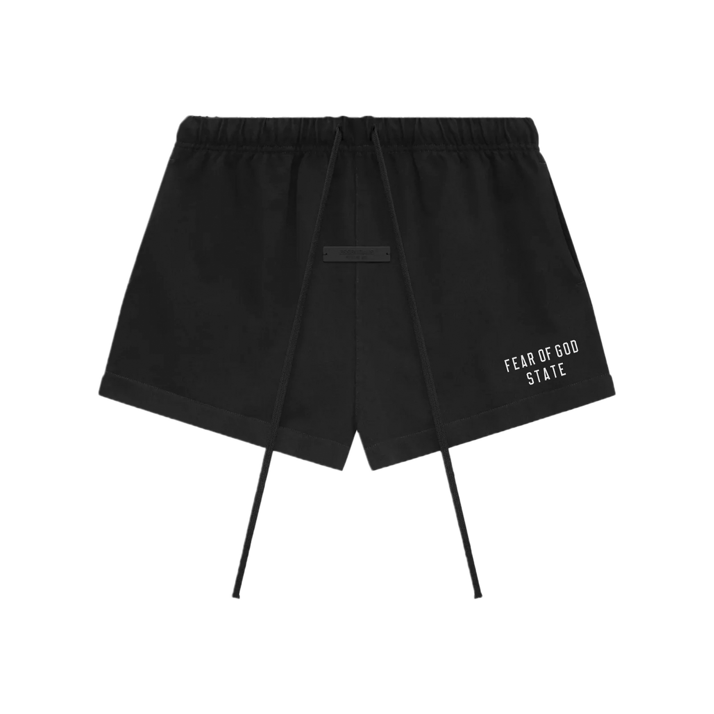 Fear of God Essentials Heavy Jersey Soccer Short Black (FW24)
