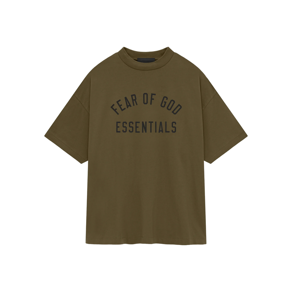 Fear of God Essentials Jersey Crewneck Tee Olive (FW24)