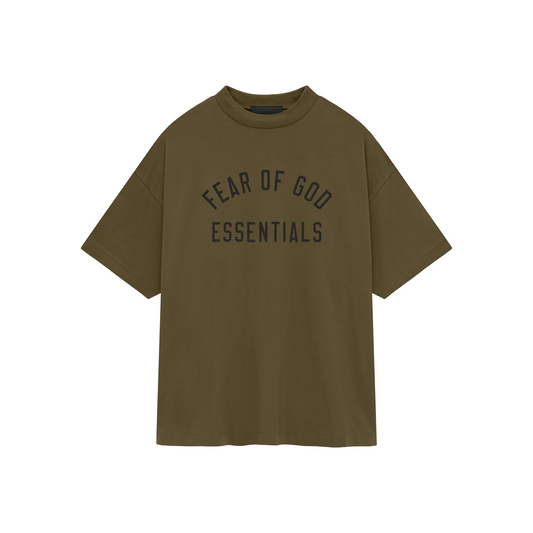 Fear of God Essentials Jersey Crewneck Tee Olive (FW24)