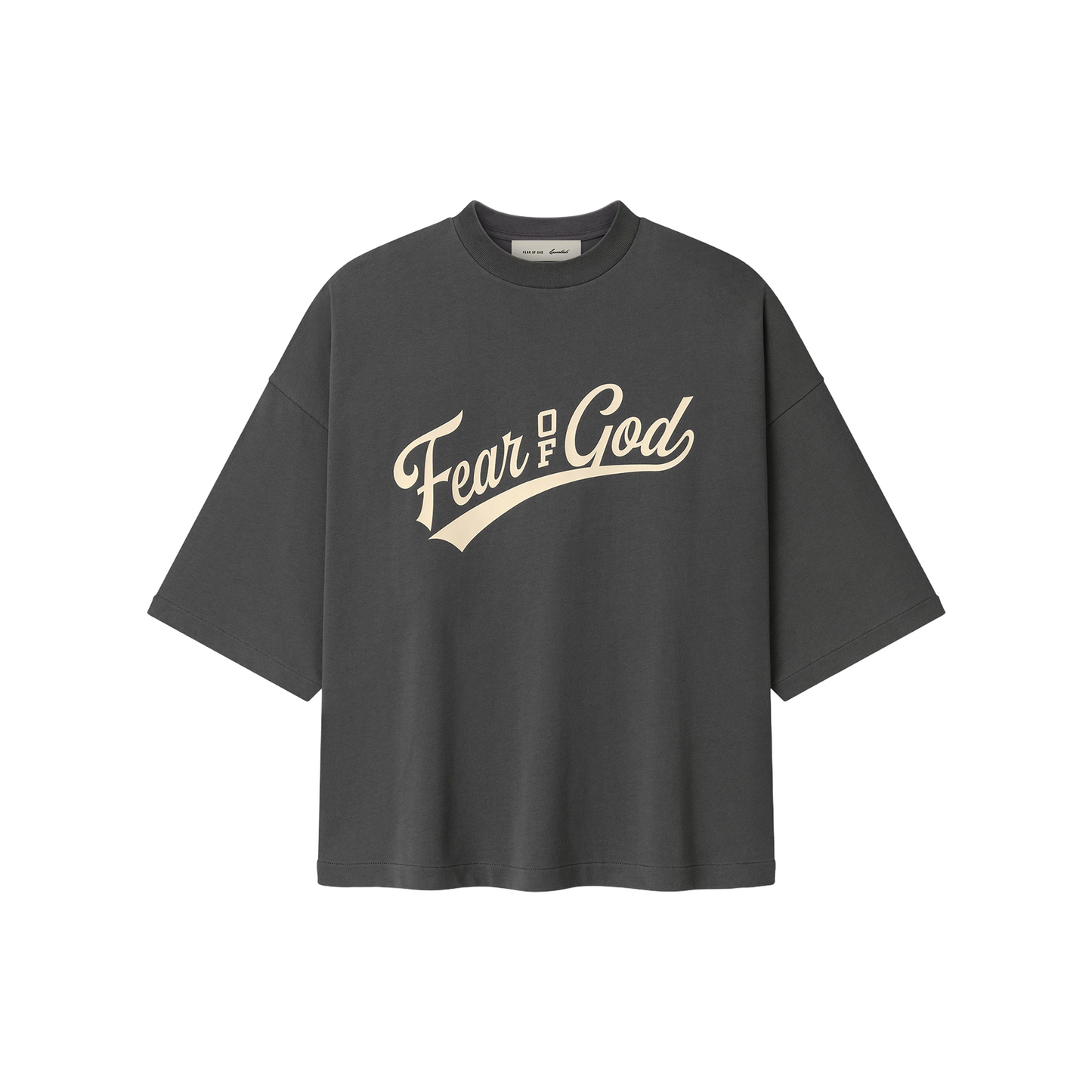 Fear of God Essentials Merch Tee Boxy Fit Iron Grey (SS26)