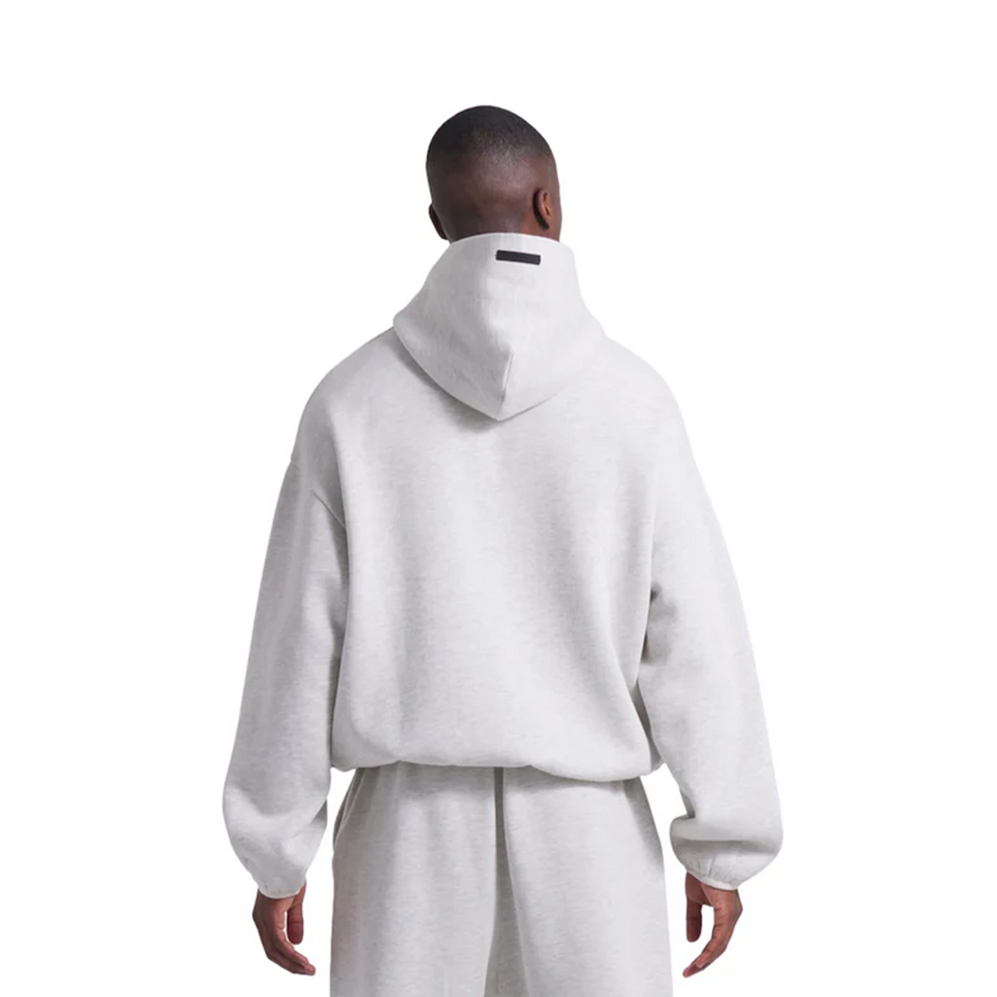 Fear of God Essentials NBA Fleece Logo Hoodie Light Heather (FW24)