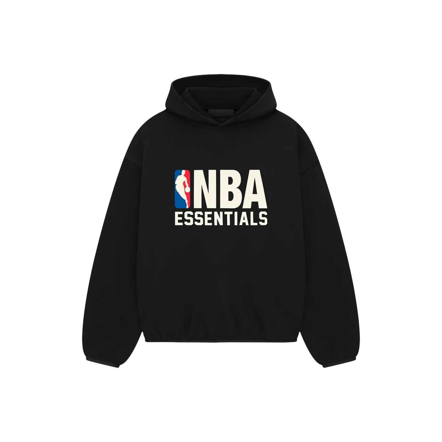 Fear of God Essentials NBA Logo Fleece Hoodie Black (FW24)