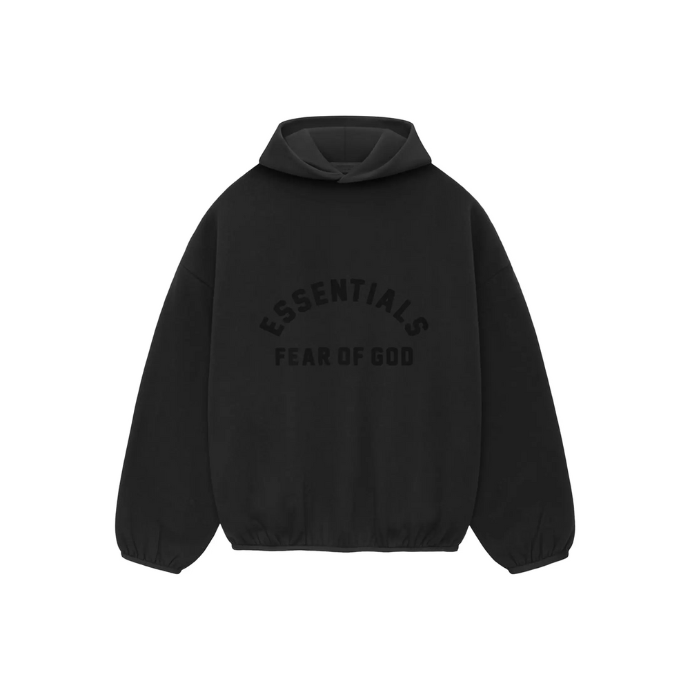 Fear of God Essentials Nylon Fleece Hoodie Black (SS24)