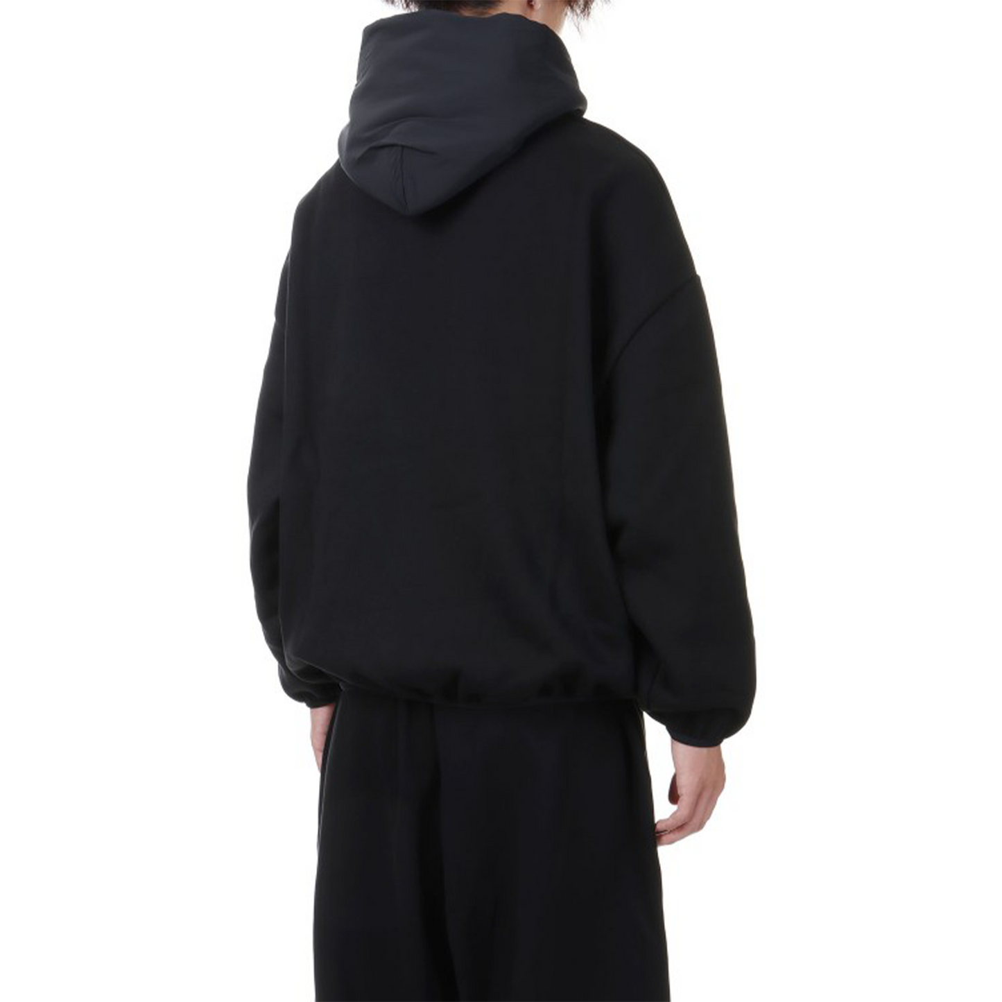 Fear of God Essentials Nylon Fleece Hoodie Black (SS24)