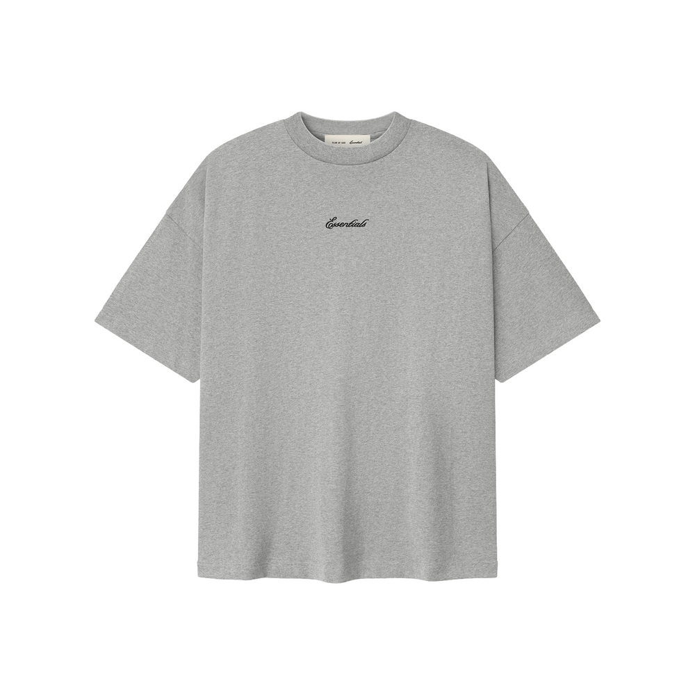 Fear of God Essentials Signature 90s Tee Concrete Heather (SS26)