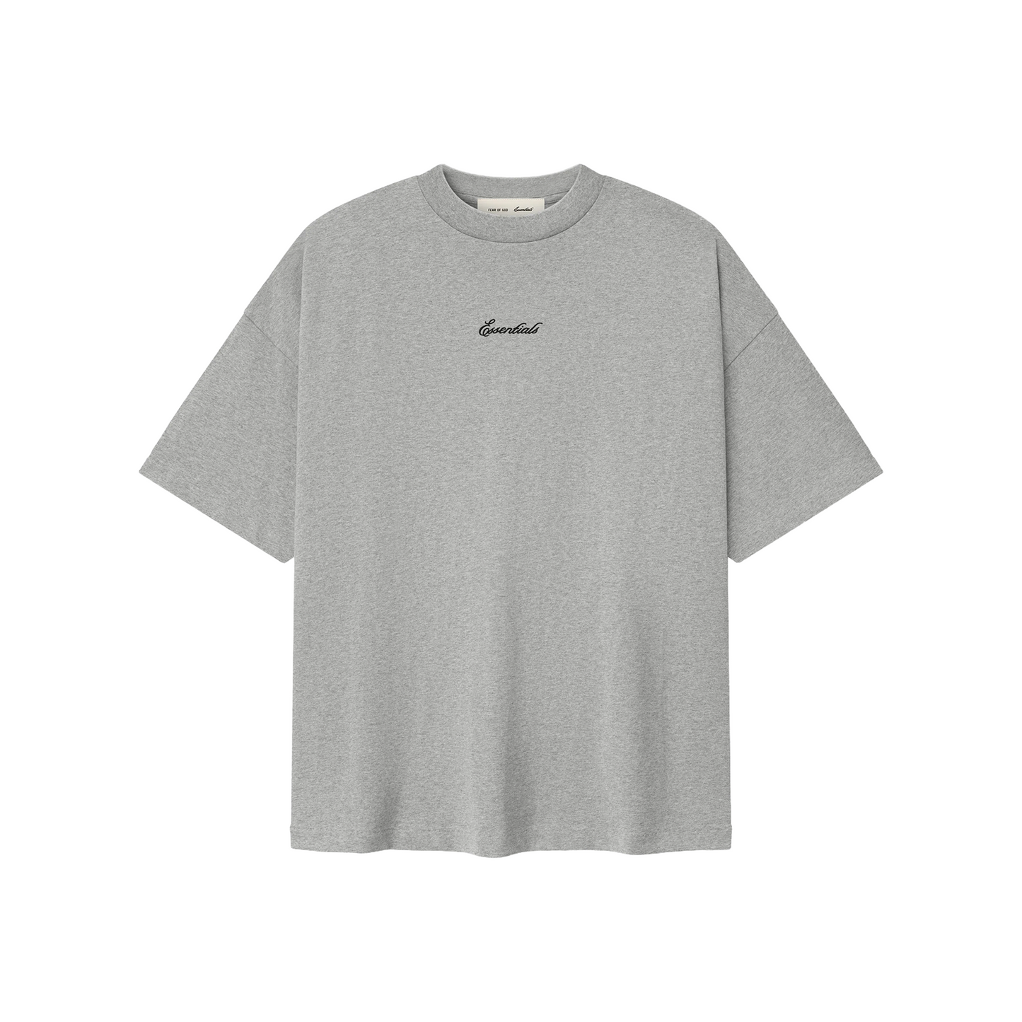Fear of God Essentials Signature 90s Tee Concrete Heather (SS26)