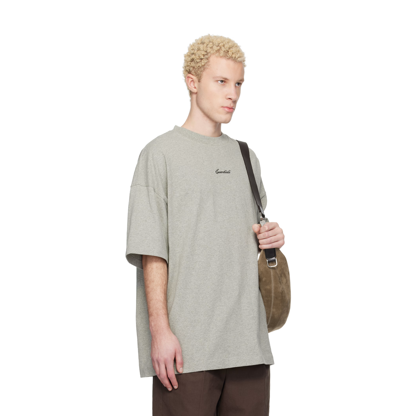 Fear of God Essentials Signature 90s Tee Concrete Heather (SS26)