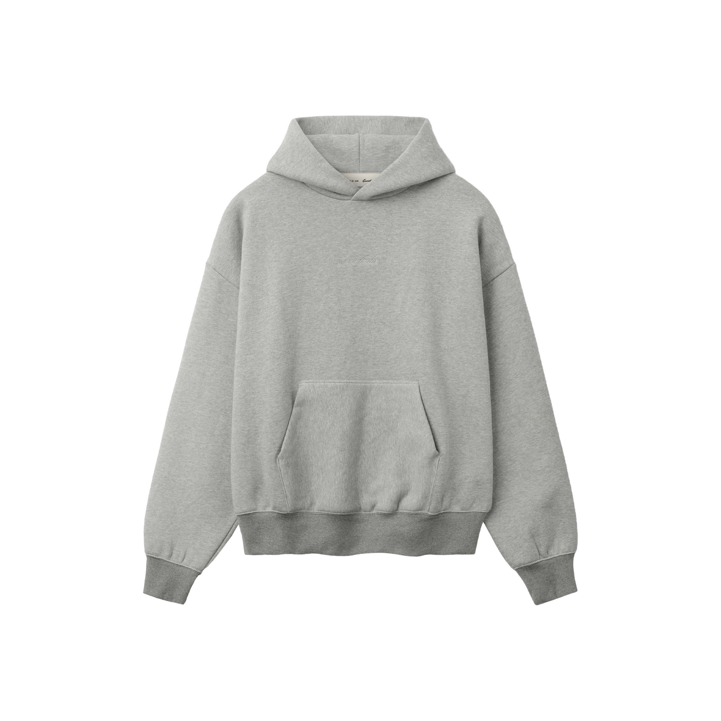 Fear of God Essentials Signature Classic Hoodie Concrete Heather (SS26)