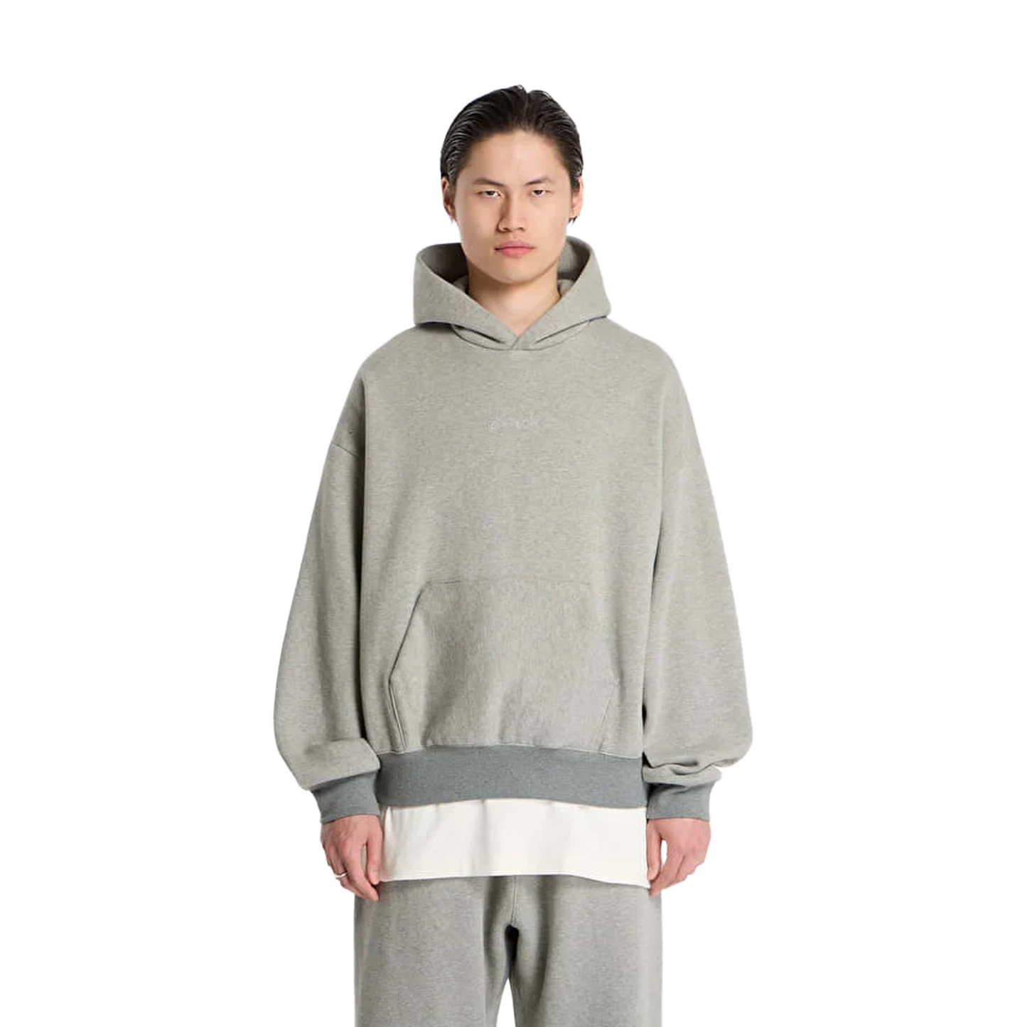 Fear of God Essentials Signature Classic Hoodie Concrete Heather (SS26)