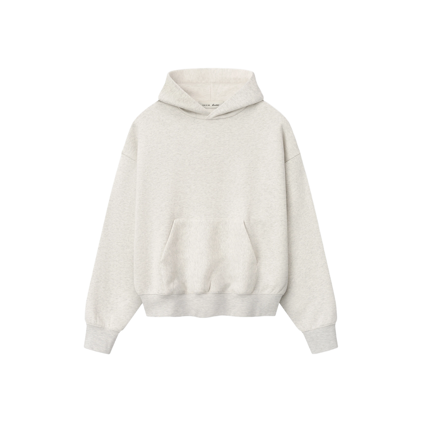Fear of God Essentials Signature Classic Hoodie Oatmeal Heather (SS26)