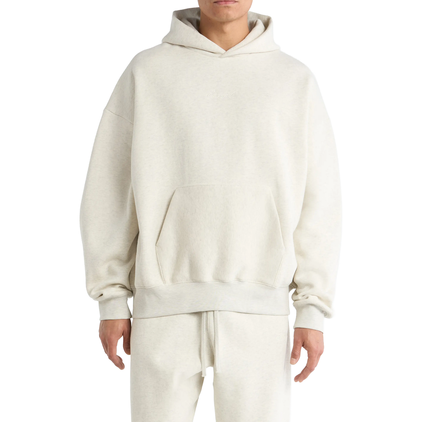 Fear of God Essentials Signature Classic Hoodie Oatmeal Heather (SS26)