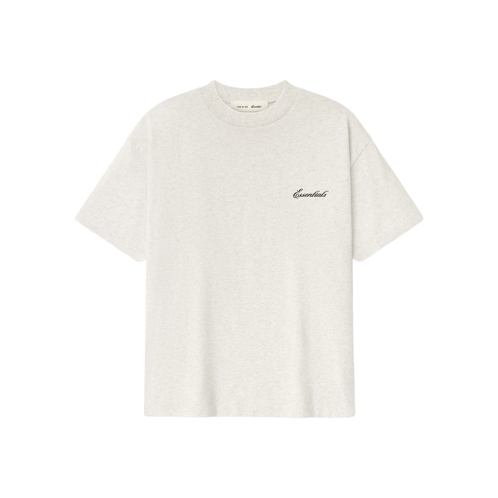 Fear of God Essentials Signature Classic Tee Oatmeal Heather (SS26)