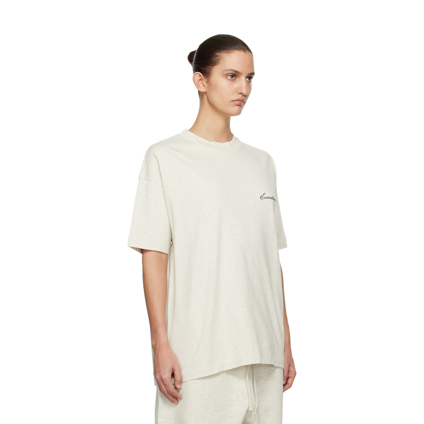 Fear of God Essentials Signature Classic Tee Oatmeal Heather (SS26)