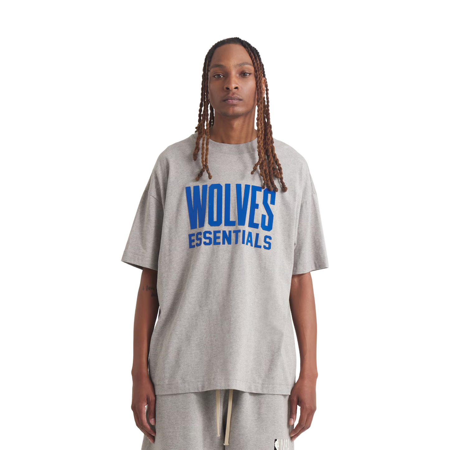 Fear of God Essentials x NBA Minnesota Timberwolves Tee Warm Heather (SS25)