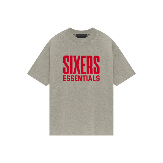 Fear of God Essentials x NBA Philadelphia 76ers Tee Warm Heather (SS25)