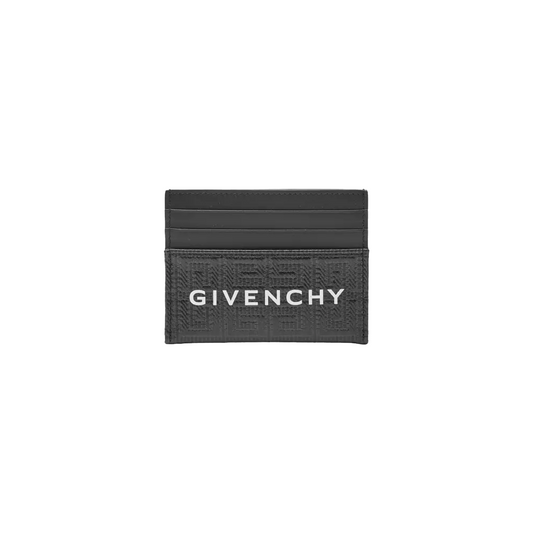 GIVENCHY Engraved Logo Leather Cardholder Black (SS24)