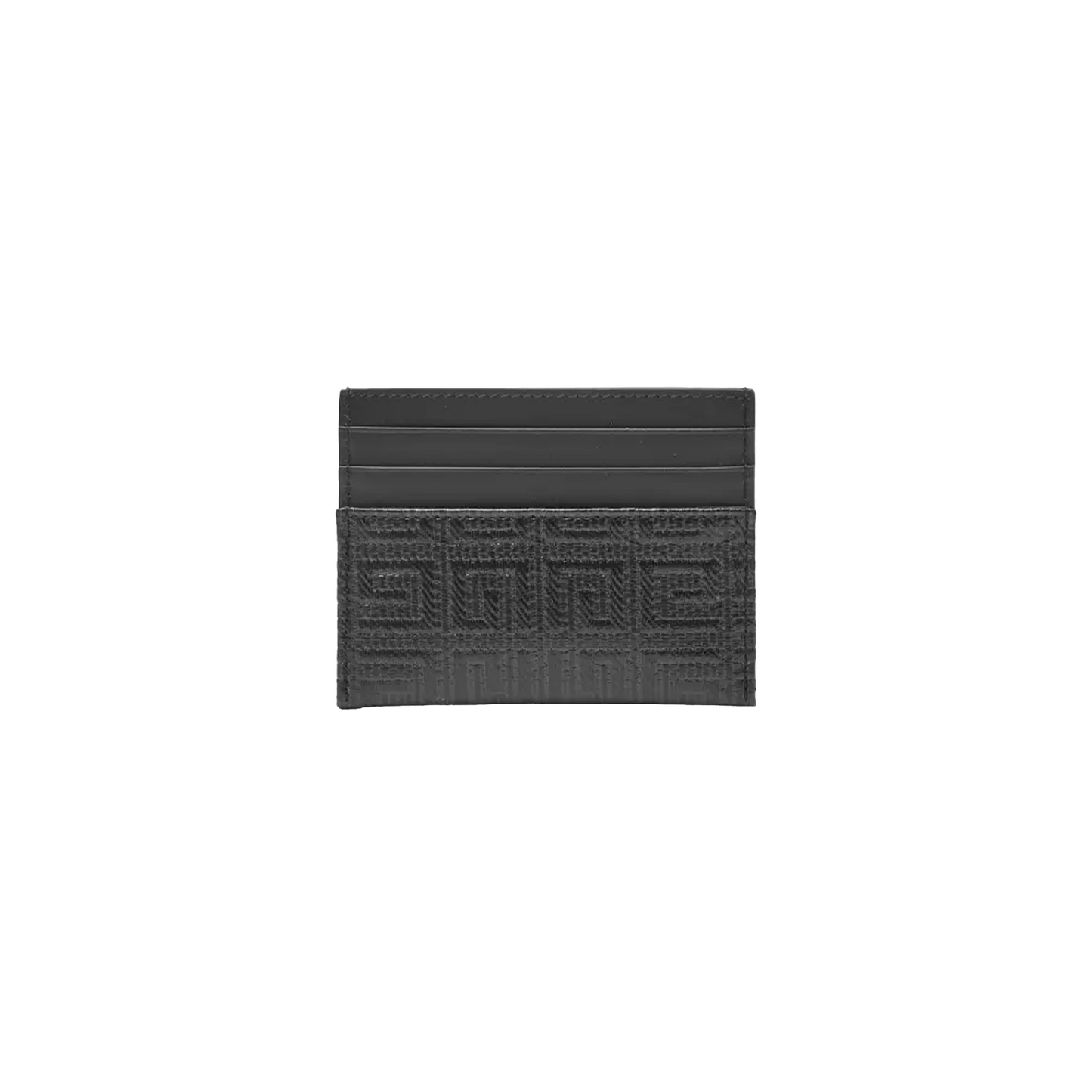 GIVENCHY Engraved Logo Leather Cardholder Black (SS24)